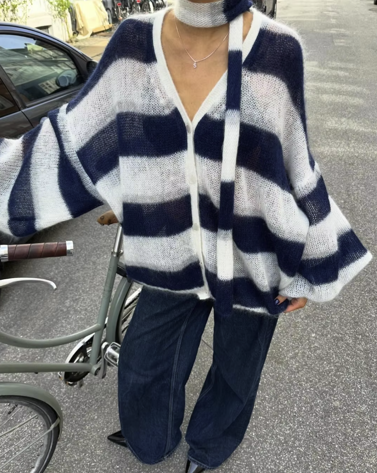 Jana - Women's Cardigan & Scarf Set for Effortless Elegance