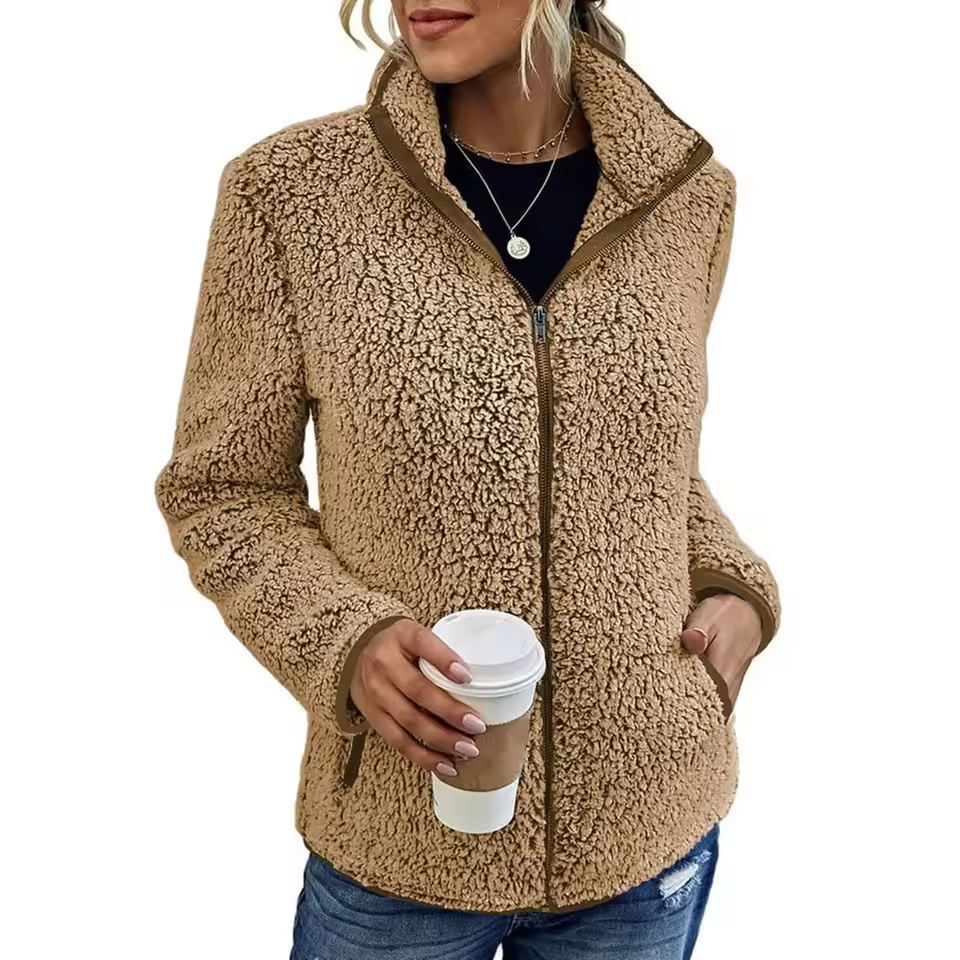 Zahra - Women's Fleece Zip-Up Jacket