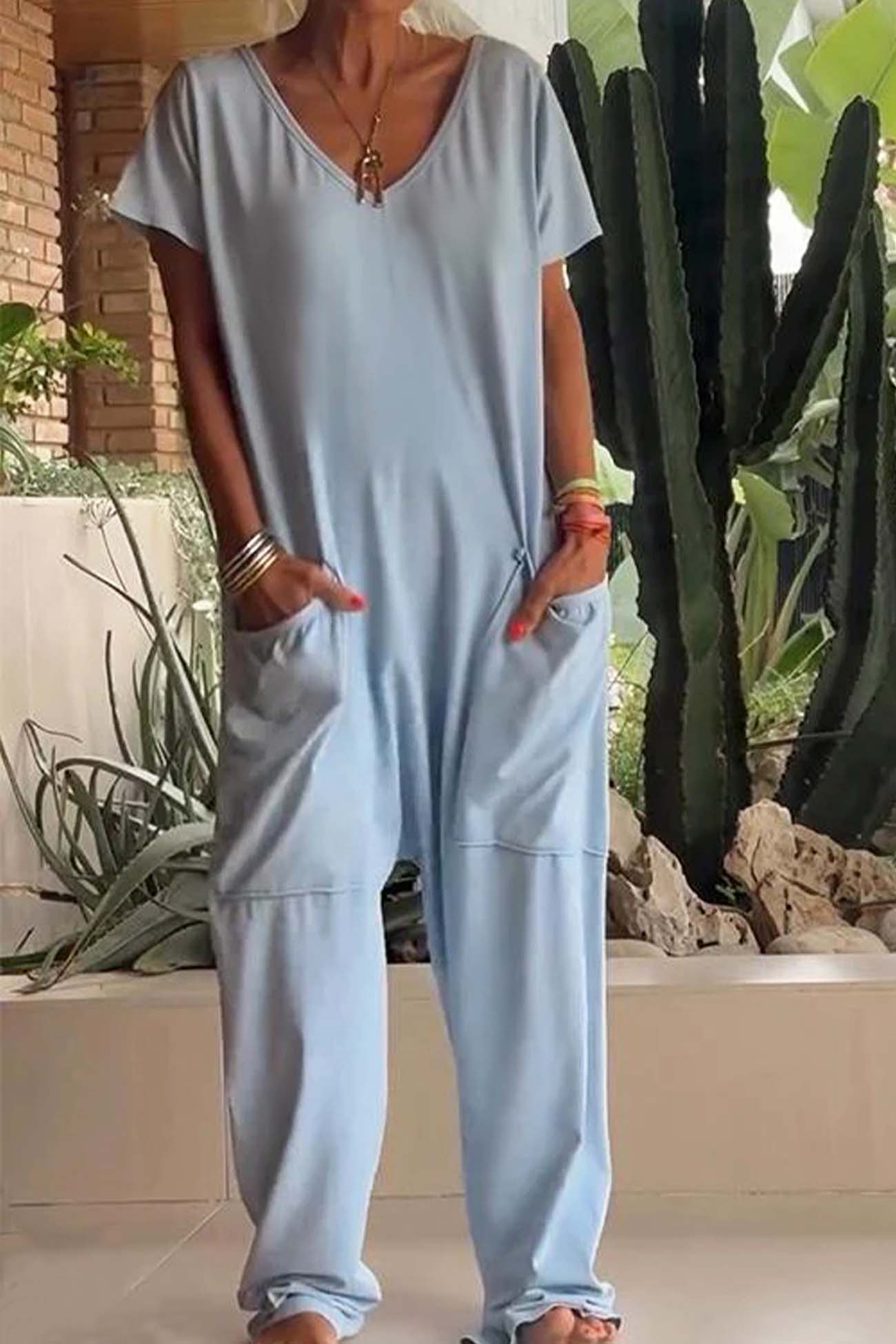 Ivana - Women's Relaxed Style Jumpsuit