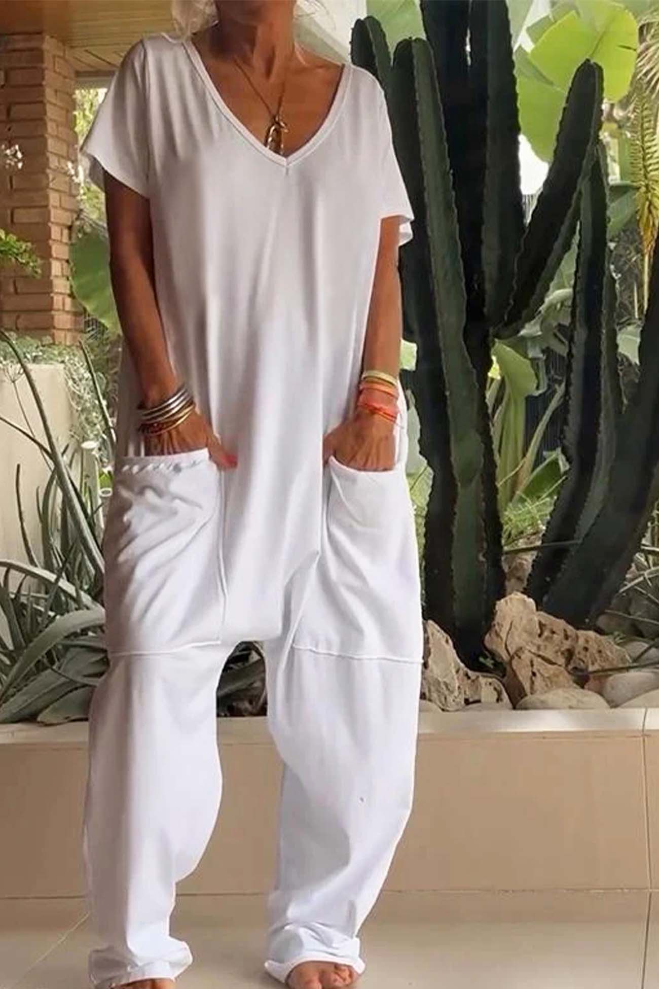 Ivana - Women's Relaxed Style Jumpsuit