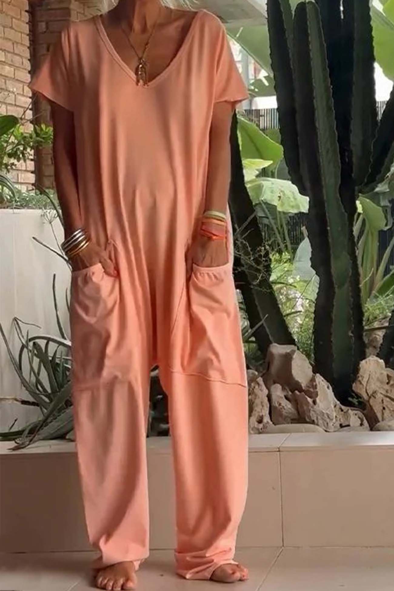Ivana - Women's Relaxed Style Jumpsuit