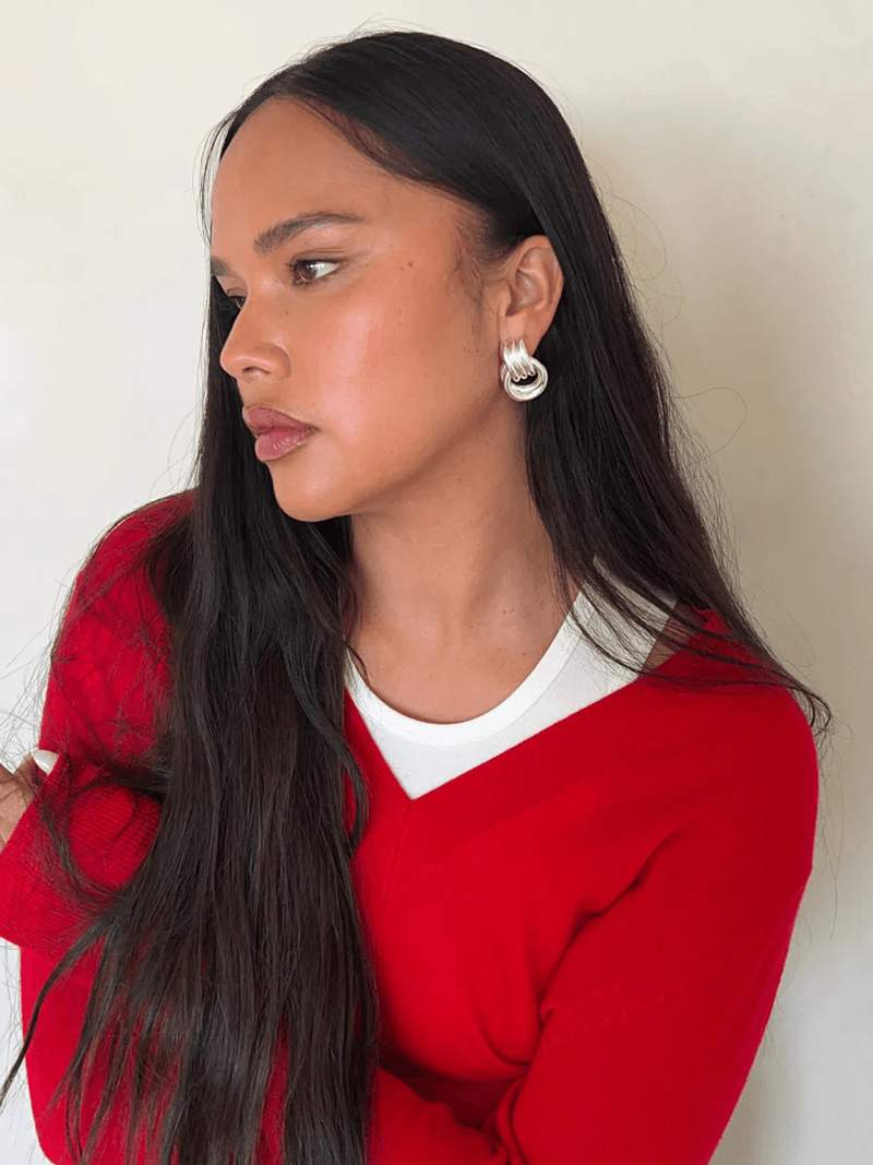 Florence - Women's Knot Earrings Everyday Elegance