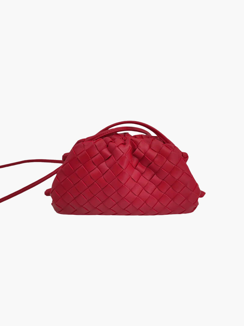 Rhea - Women's Mini Woven Vegan Leather Bag - photo 12