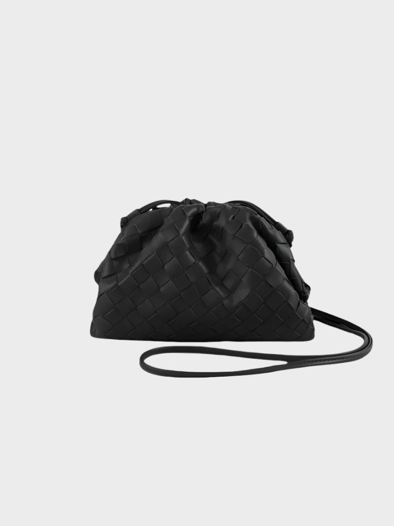 Rhea - Women's Mini Woven Vegan Leather Bag - photo 1
