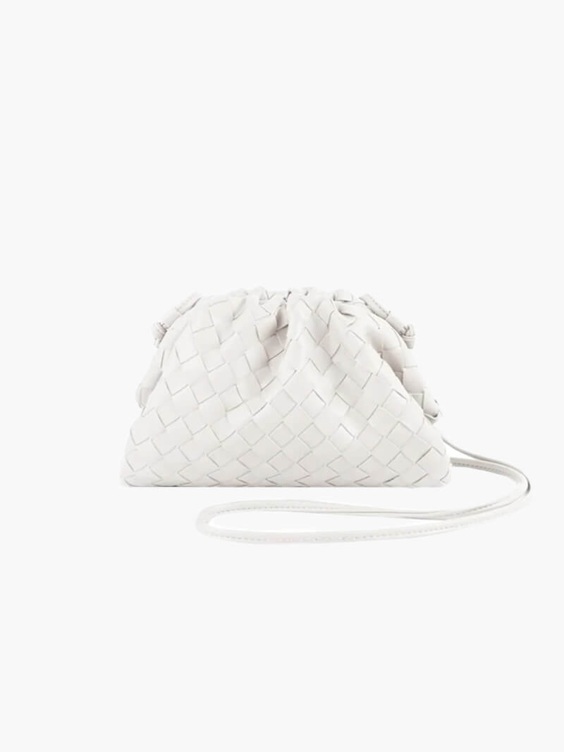 Rhea - Women's Mini Woven Vegan Leather Bag - photo 8