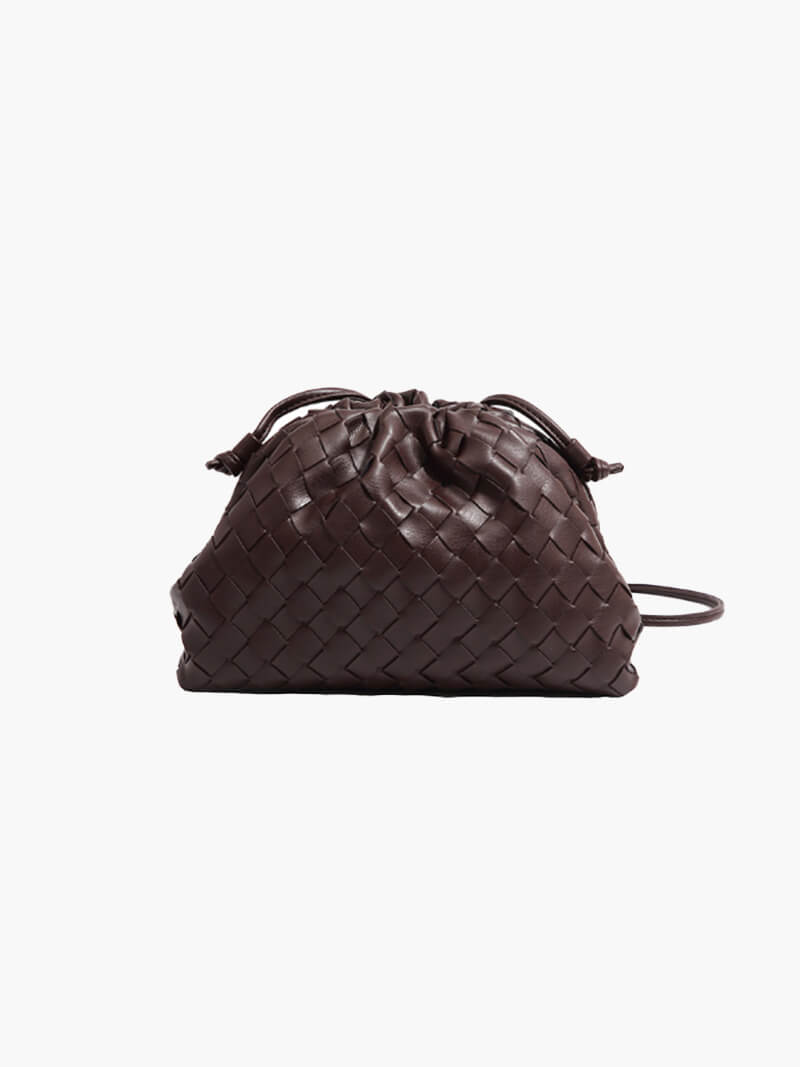 Rhea - Women's Mini Woven Vegan Leather Bag - photo 11