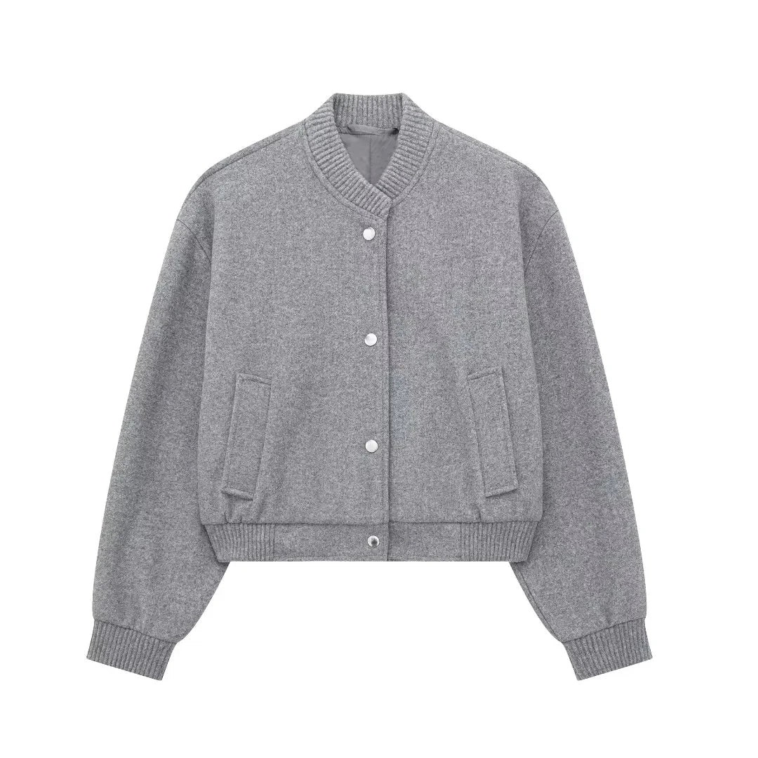 Caitlin - Women's Cropped Bomber Jacket