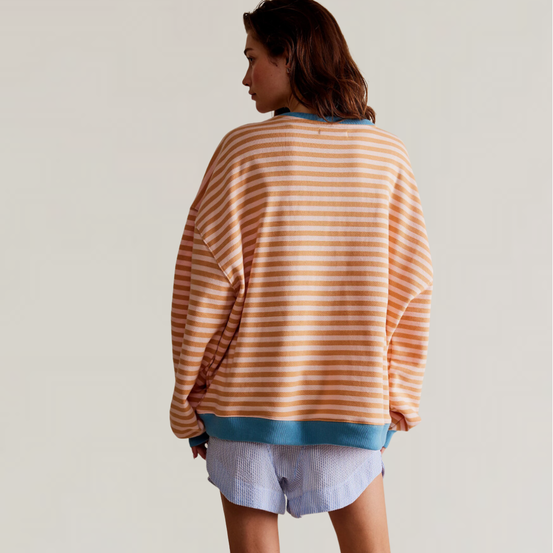 Zoe - Women's Oversized Striped Sweater