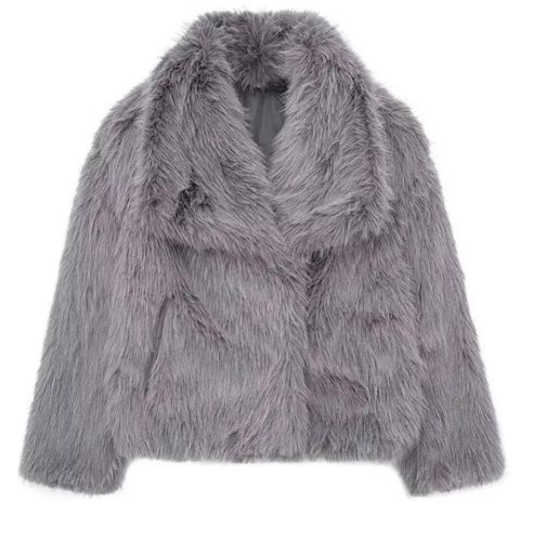 Quinn - Cappotto in morbida pelliccia sintetica da donna