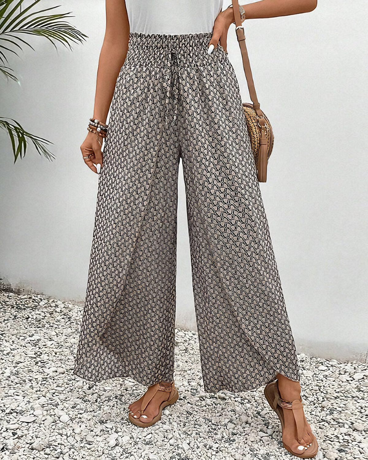 Tina - Relaxed Wide-Leg Pants for Women - photo 1