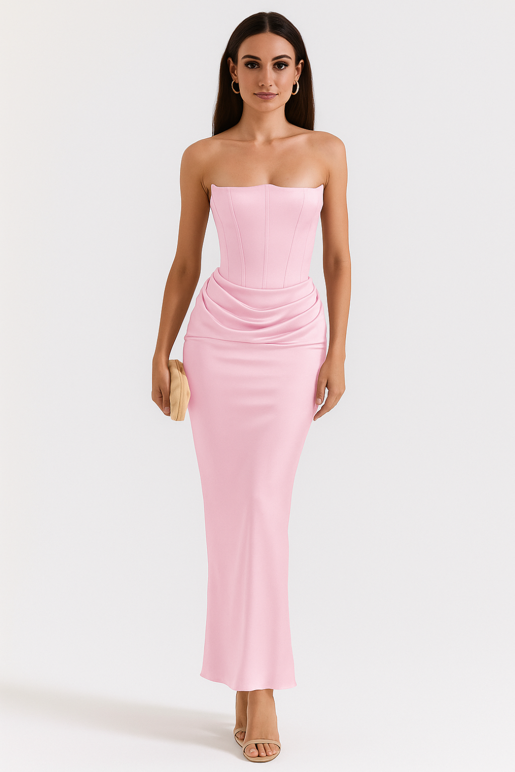 Vera - Women's Strapless Elegant Maxi Dress