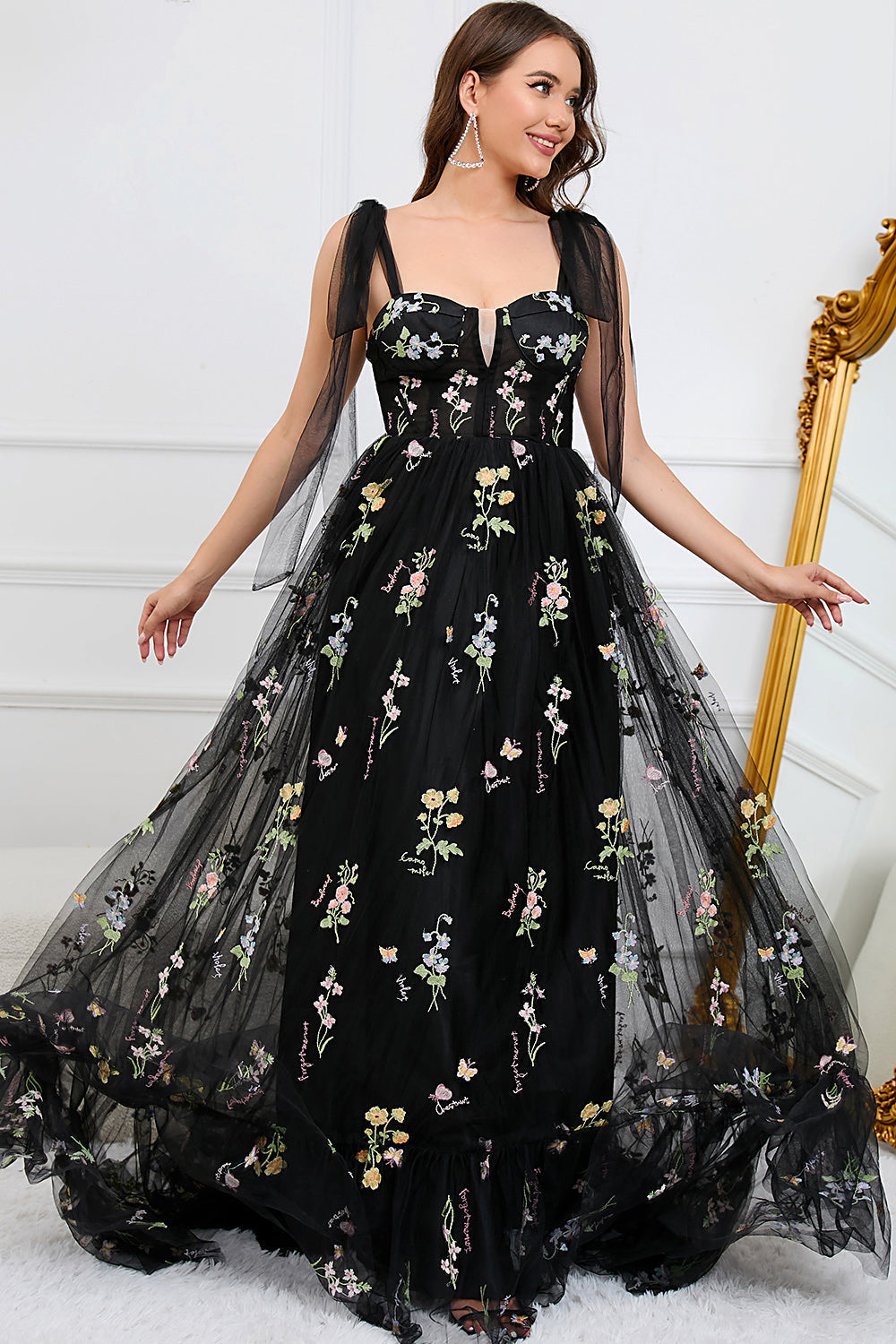 Macy - Women's Tulle A-Line Evening Dress - photo 2