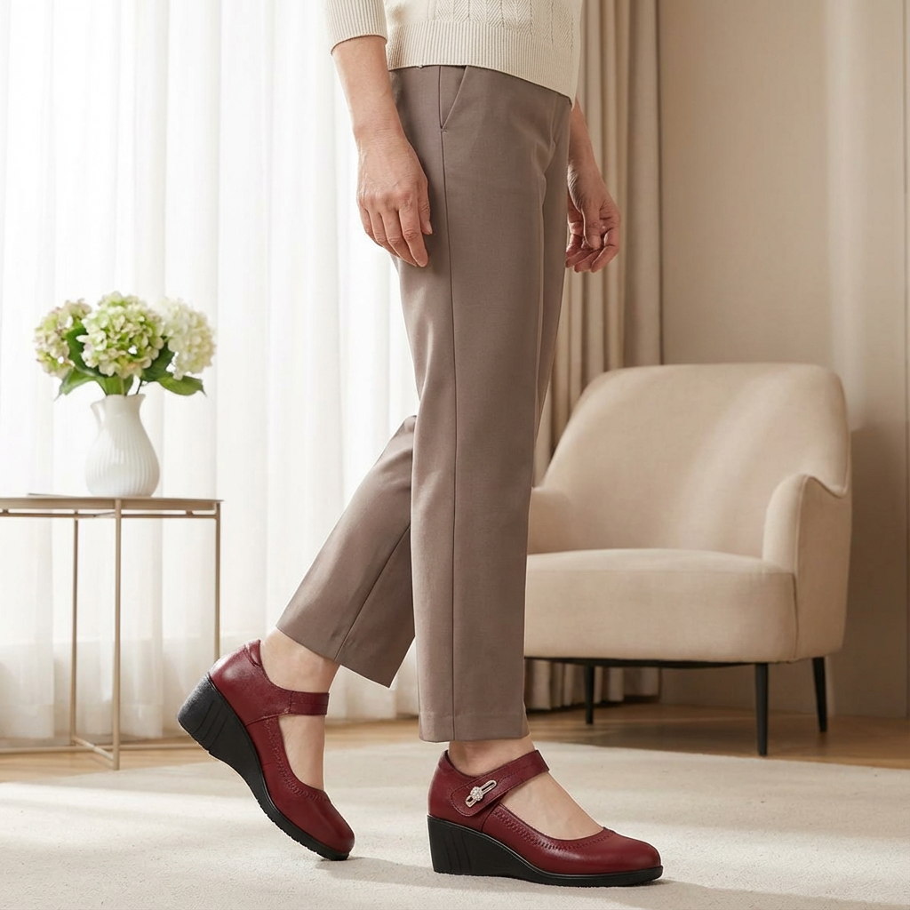 Women's Mid Heel Shoes with Padded Lining