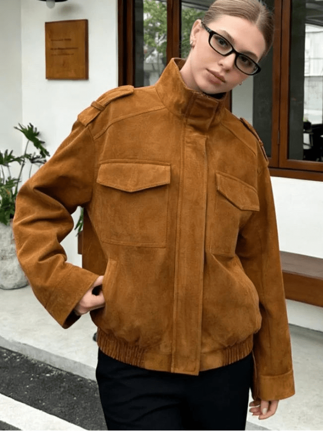 Adaline - Women's Wrap Jacket with Side Pockets - photo 4