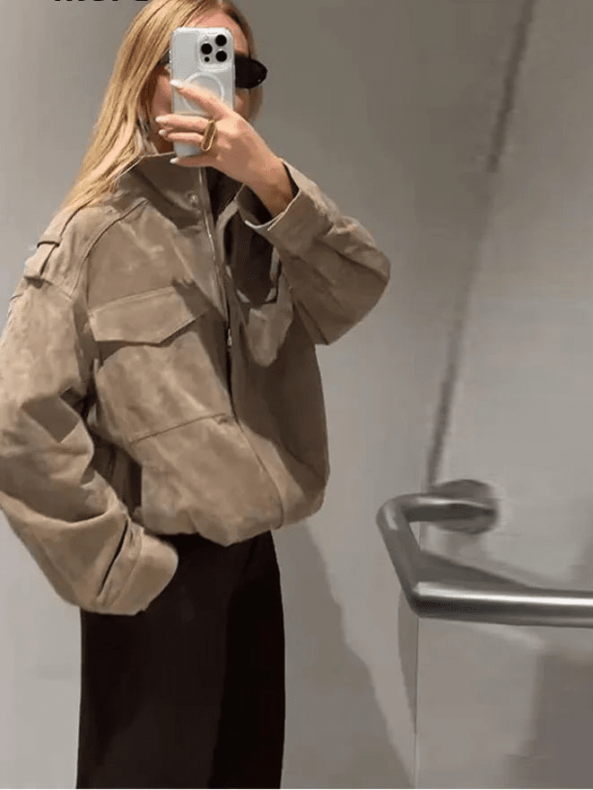 Adaline - Women's Wrap Jacket with Side Pockets - photo 7