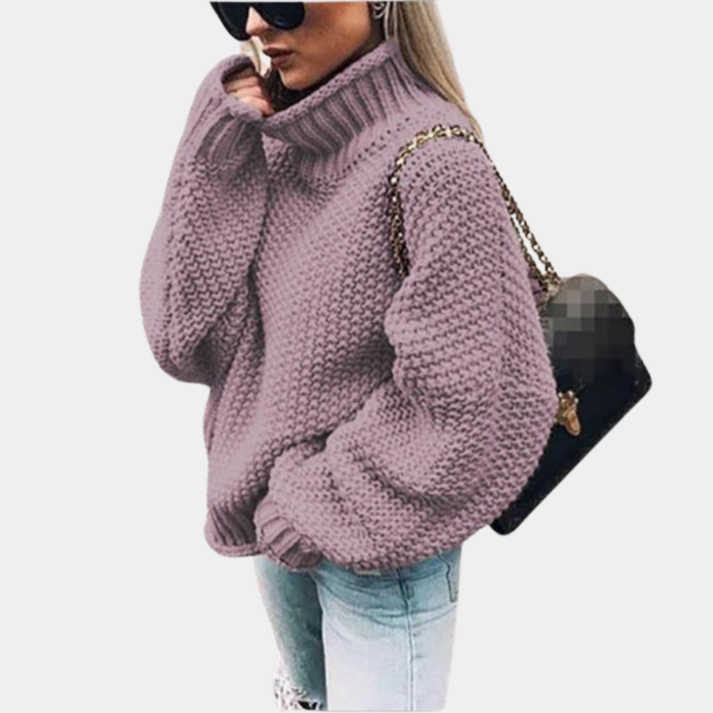 Adrienne - Women's Relaxed Jumper with Collar - photo 4