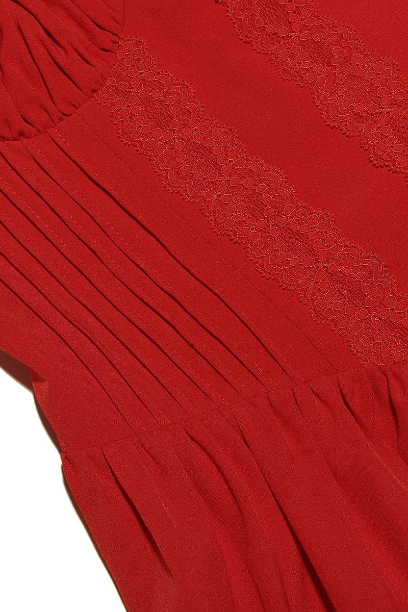 Clover - Women's Elegance Corset Mini Dress Lace and Satin Cocktail Dress