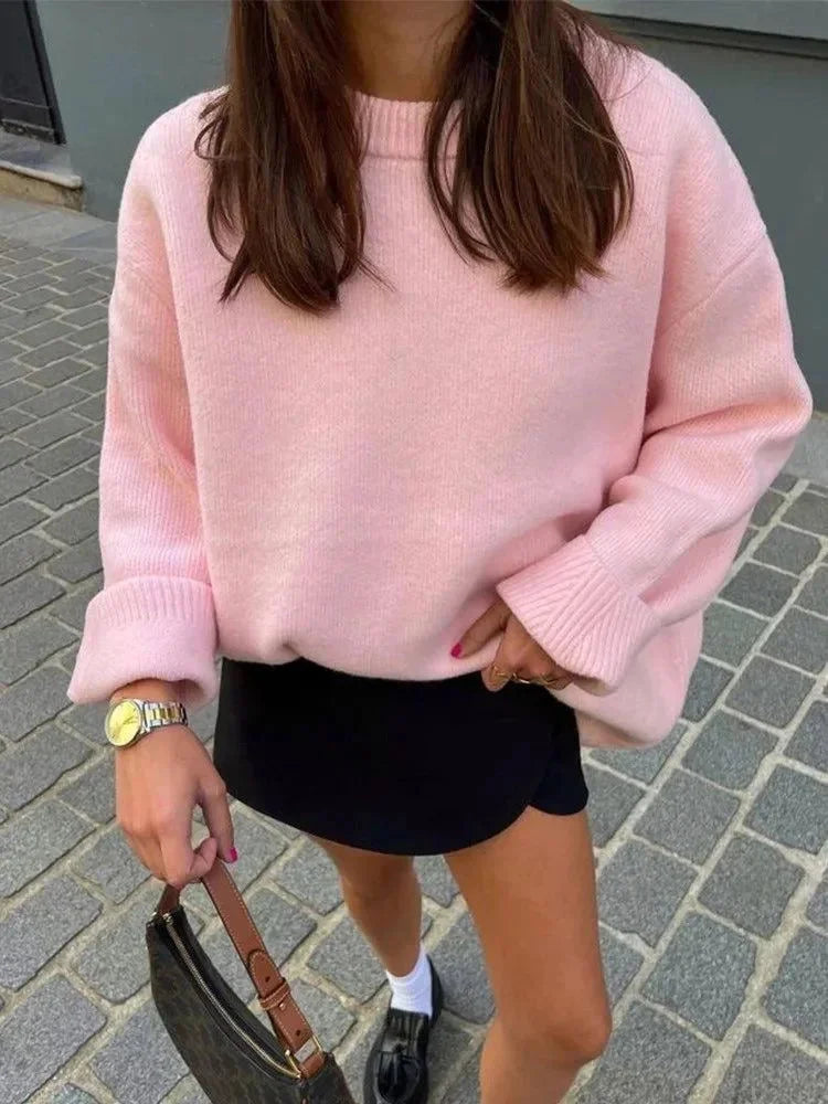 Alana - Women's Oversized Jumper with Long Sleeves - photo 5