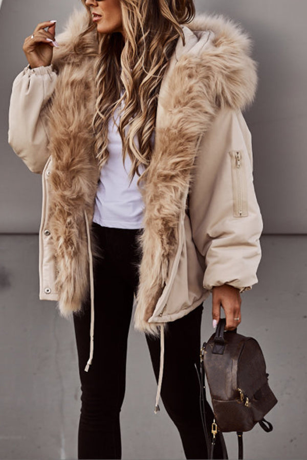 Alexa - Women's Parka in Fleece Lining with Hood - photo 2