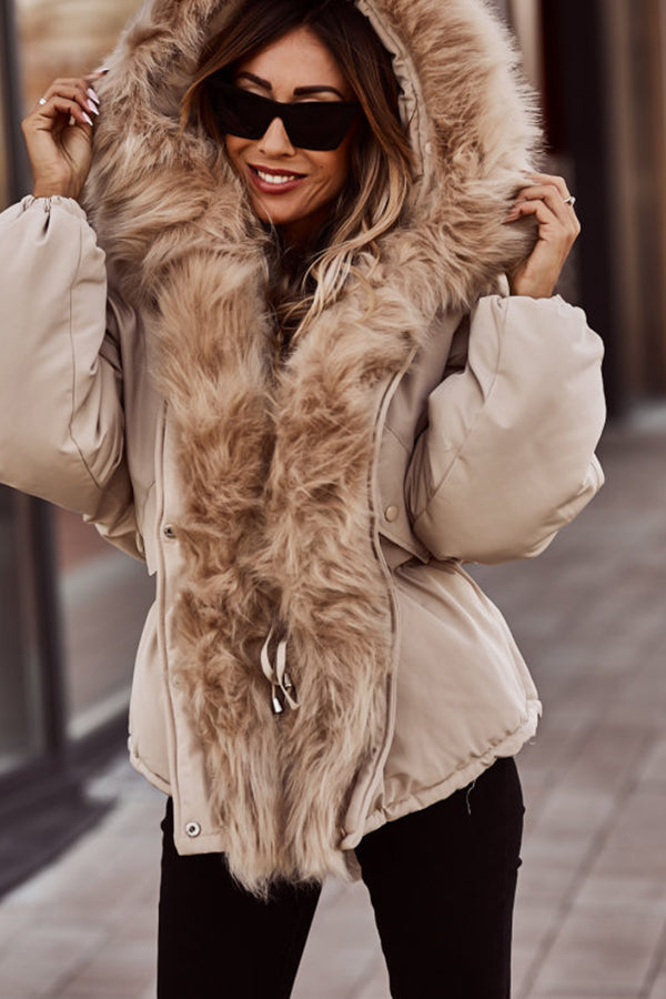 Alexa - Women's Parka in Fleece Lining with Hood - photo 3