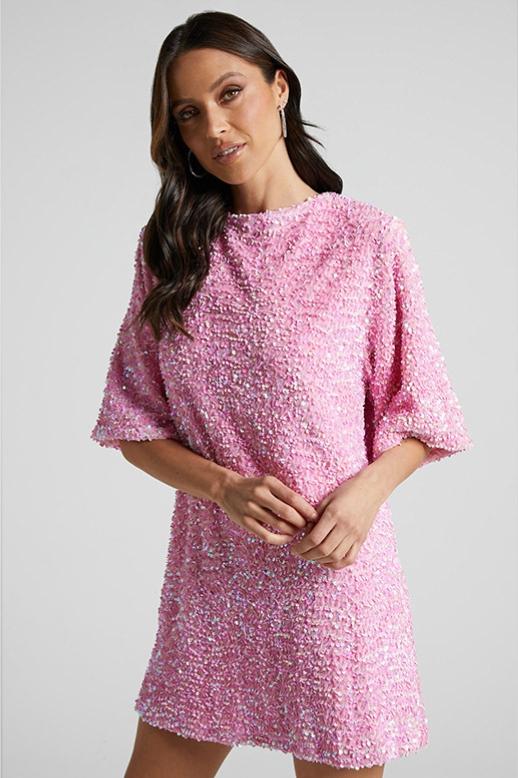 Camellia - Women's Backless Sequin Mini Dress Party Outfit Nightclub Wear