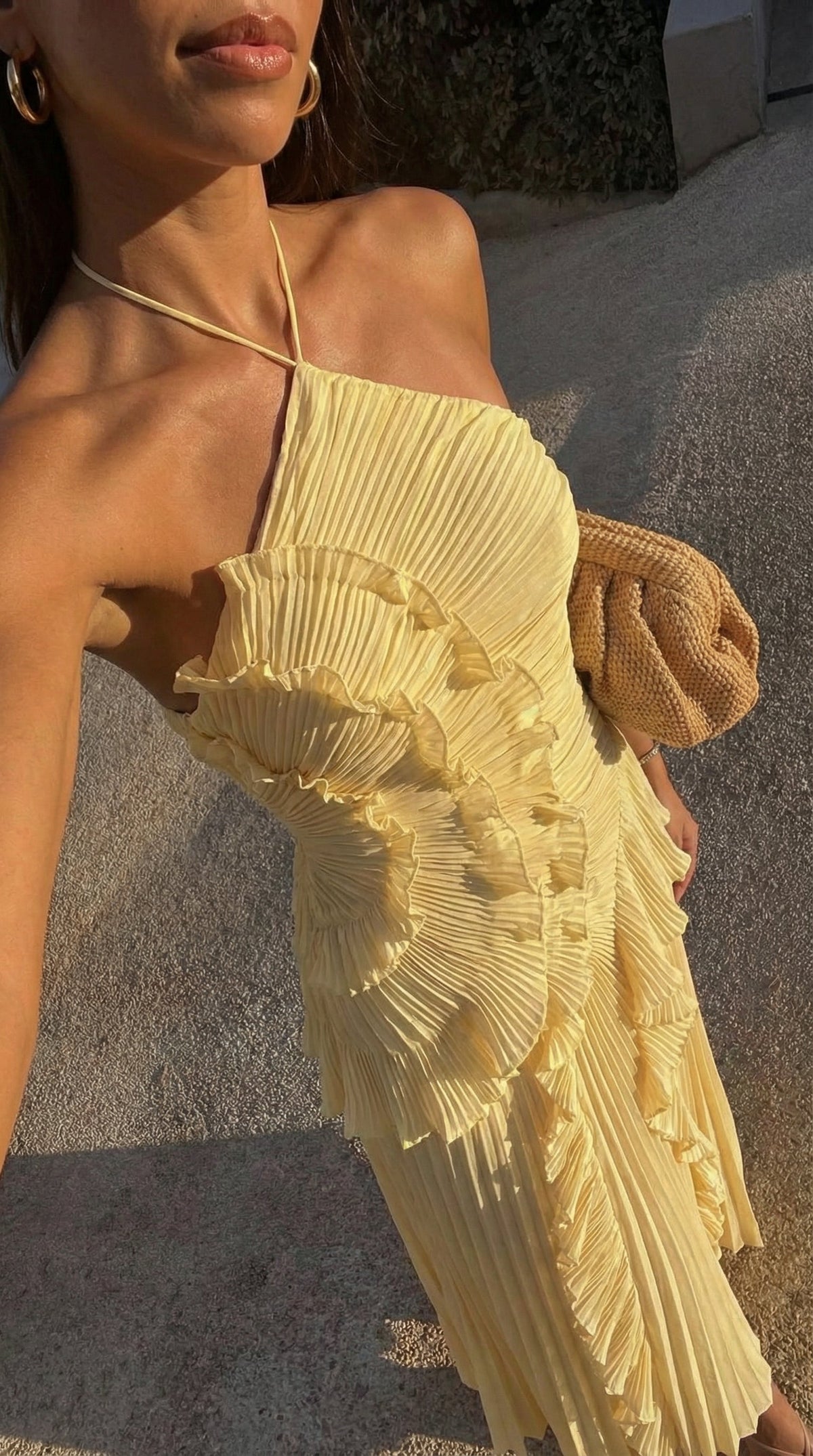 Amara - Women's Maxi Dress with Pleats - photo 10
