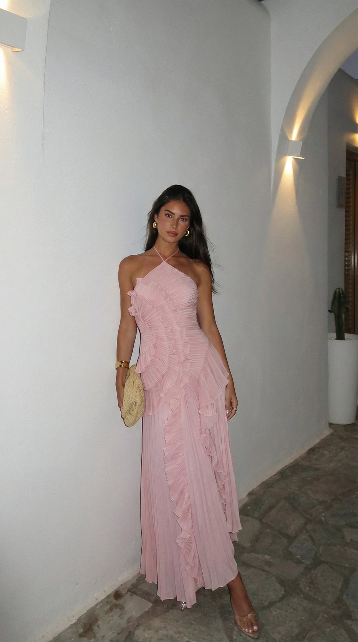 Amara - Women's Maxi Dress with Pleats - photo 16