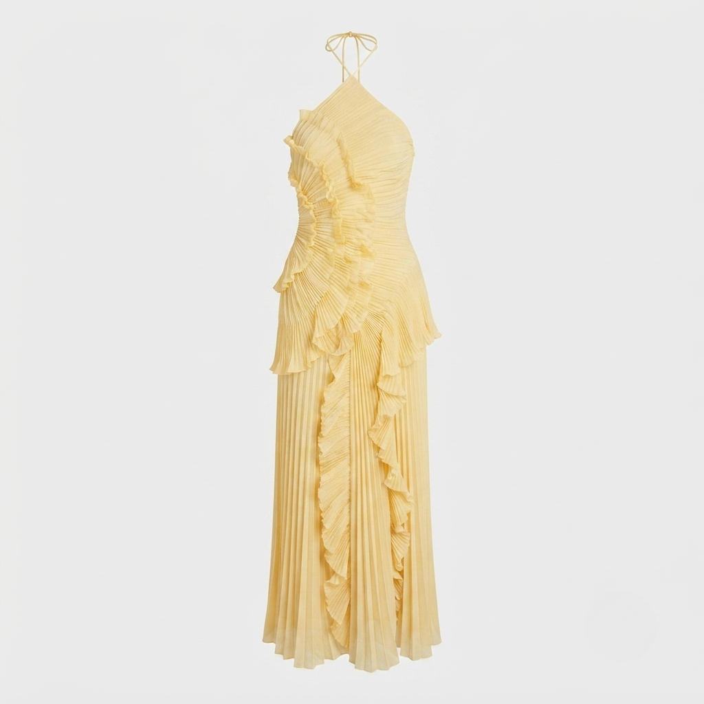 Amara - Women's Maxi Dress with Pleats - photo 7