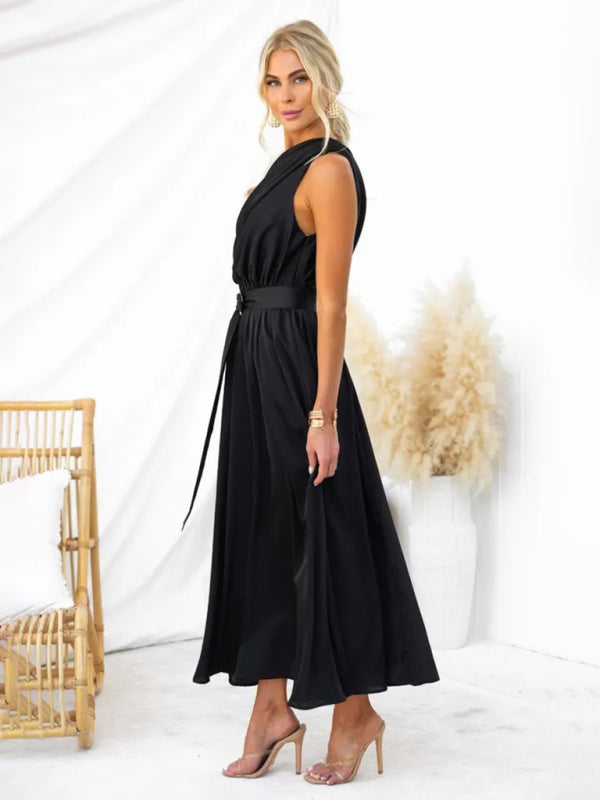 Amelie - Women's One Shoulder Maxi Dress with Slim Waist and Backless Design - photo 18