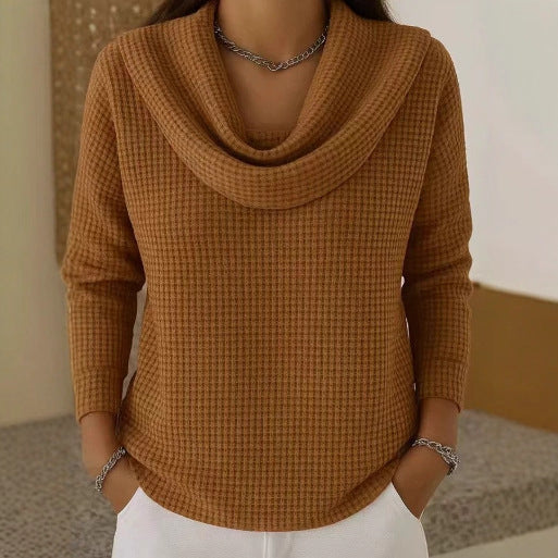 Amy - Women's Jumper in Knit with Collar - photo 2