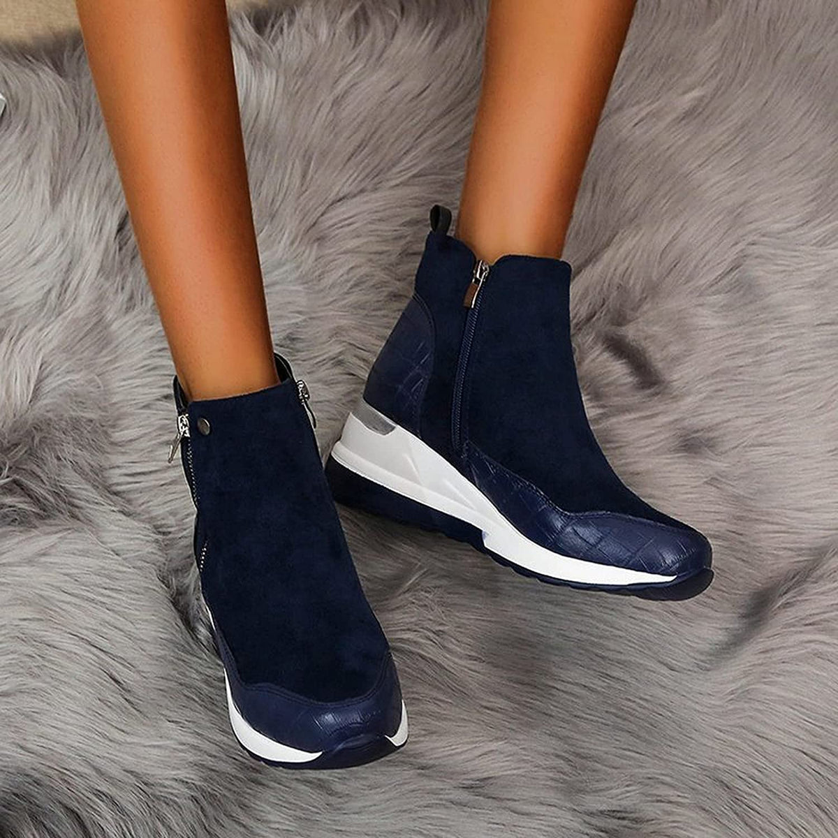 Andra - Women's Boots with Zip Front - photo 12