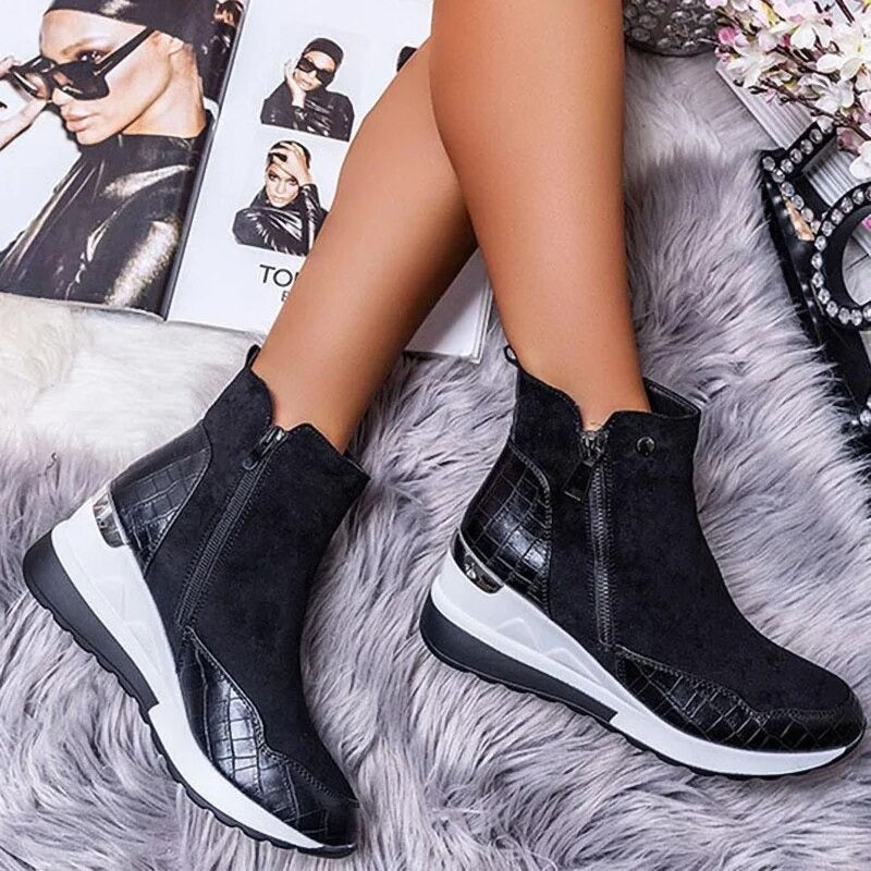 Andra - Women's Boots with Zip Front - photo 3