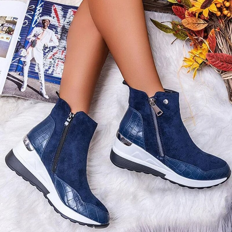 Andra - Women's Boots with Zip Front - photo 4