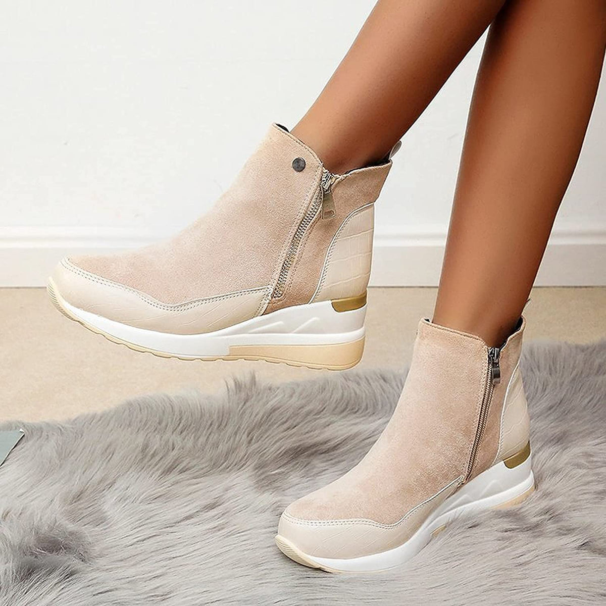 Andra - Women's Boots with Zip Front - photo 5