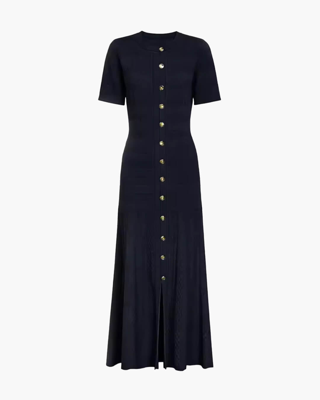 Angie - Women's Midi Dress in Ribbed Knit - photo 3