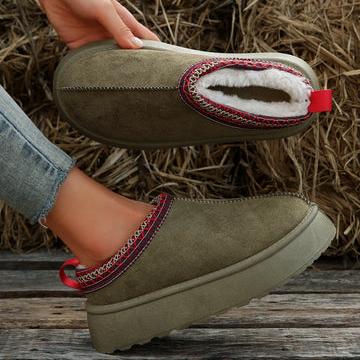 Arabella - Women's Platform Slippers with Embroidered Trim - photo 10