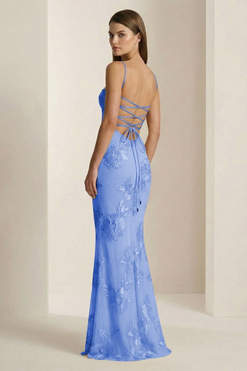 Flora - Women's Floral Embroidery Prom Dress