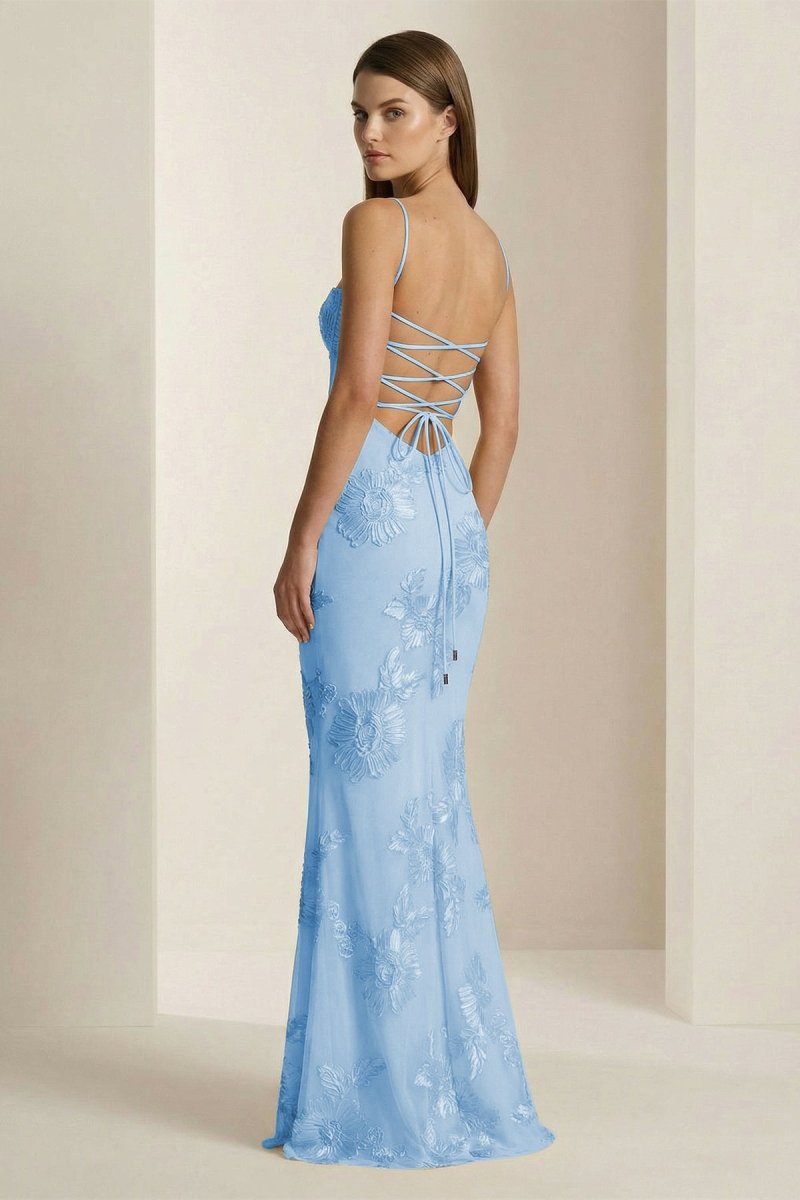 Flora - Women's Floral Embroidery Prom Dress
