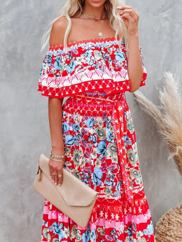 Ava - Women's Maxi Dress with Floral Print and Ruffled Details - photo 20