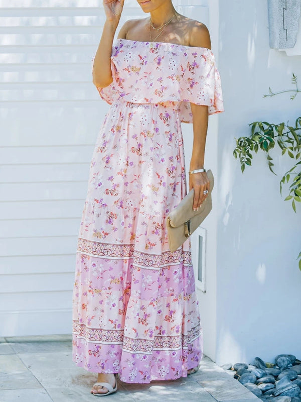 Ava - Women's Maxi Dress with Floral Print and Ruffled Details - photo 22
