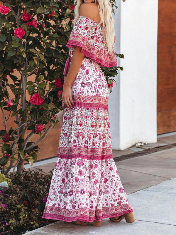 Ava - Women's Maxi Dress with Floral Print and Ruffled Details - photo 29