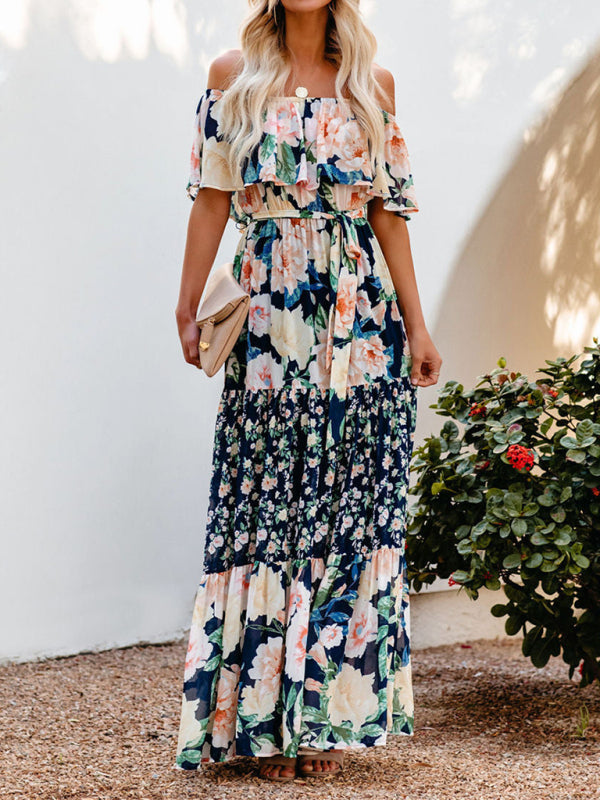 Ava - Women's Maxi Dress with Floral Print and Ruffled Details - photo 30