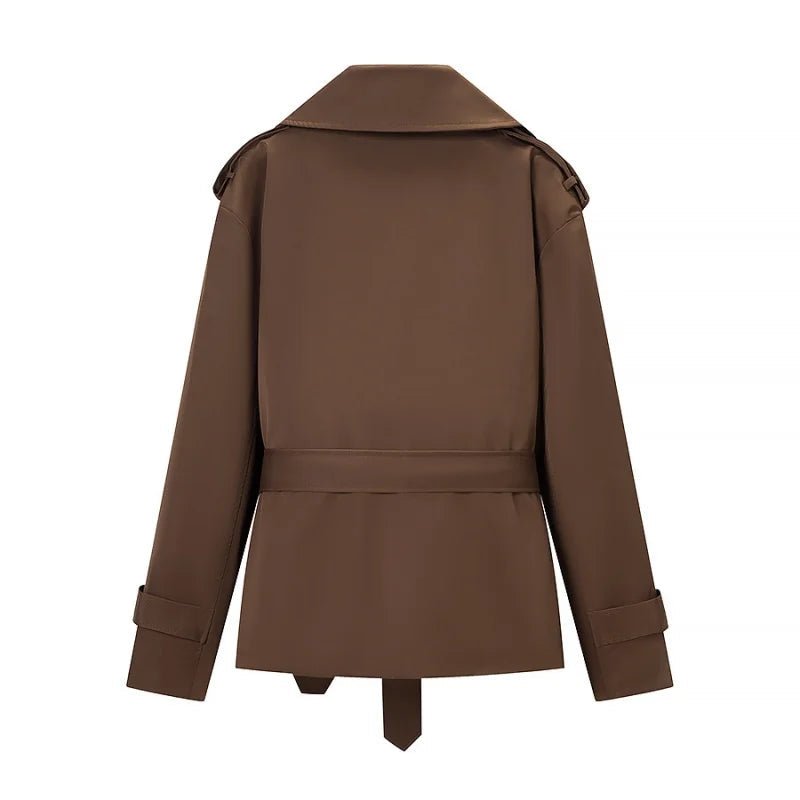 Avalon - Women's Cropped Trench Coat - photo 6