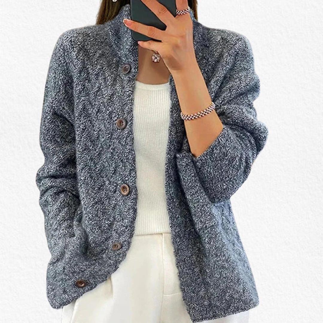 Beverley - Women's Twisted Cable Knit Cardigan - photo 4