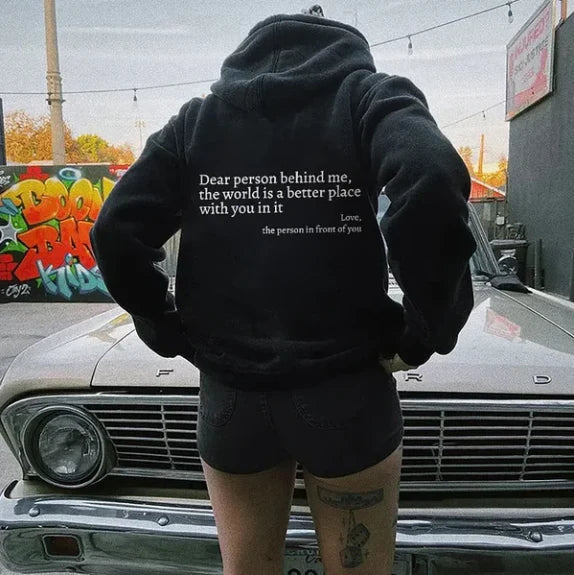 Beverly - Women's Oversized Hoodie with Back Print - photo 2