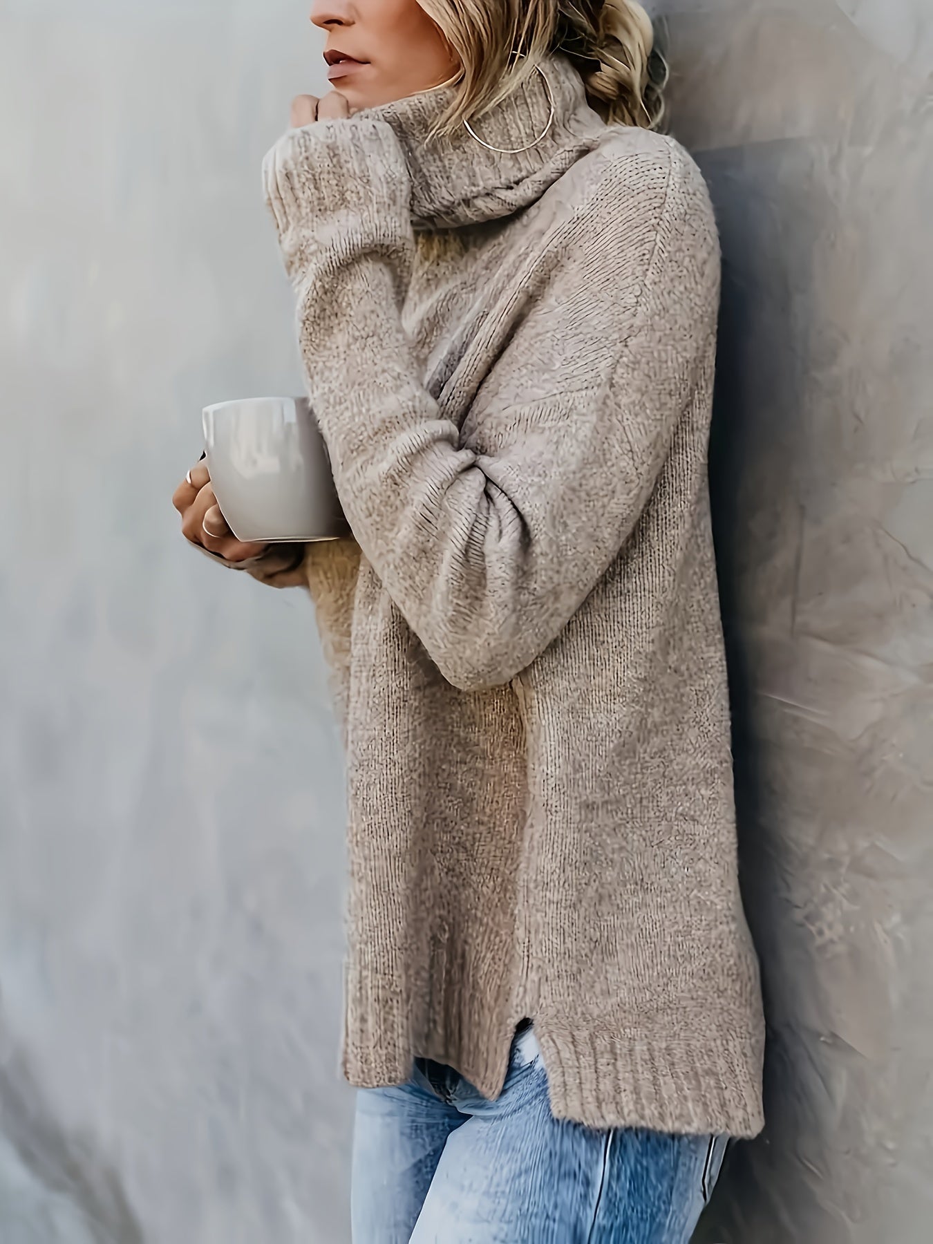 Blythe - Women's Jumper with Roll Neck - photo 7