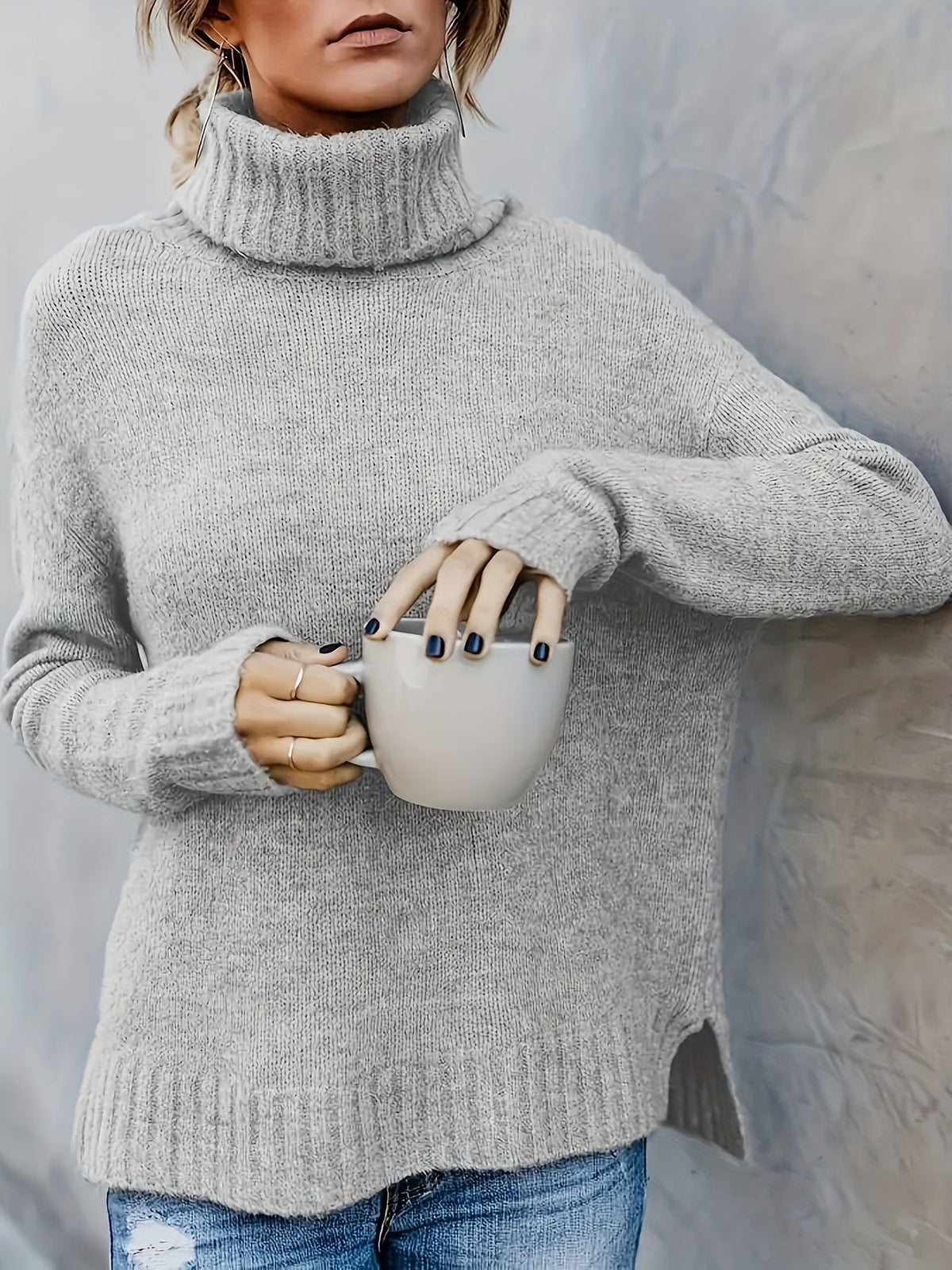 Blythe - Women's Jumper with Roll Neck - photo 9