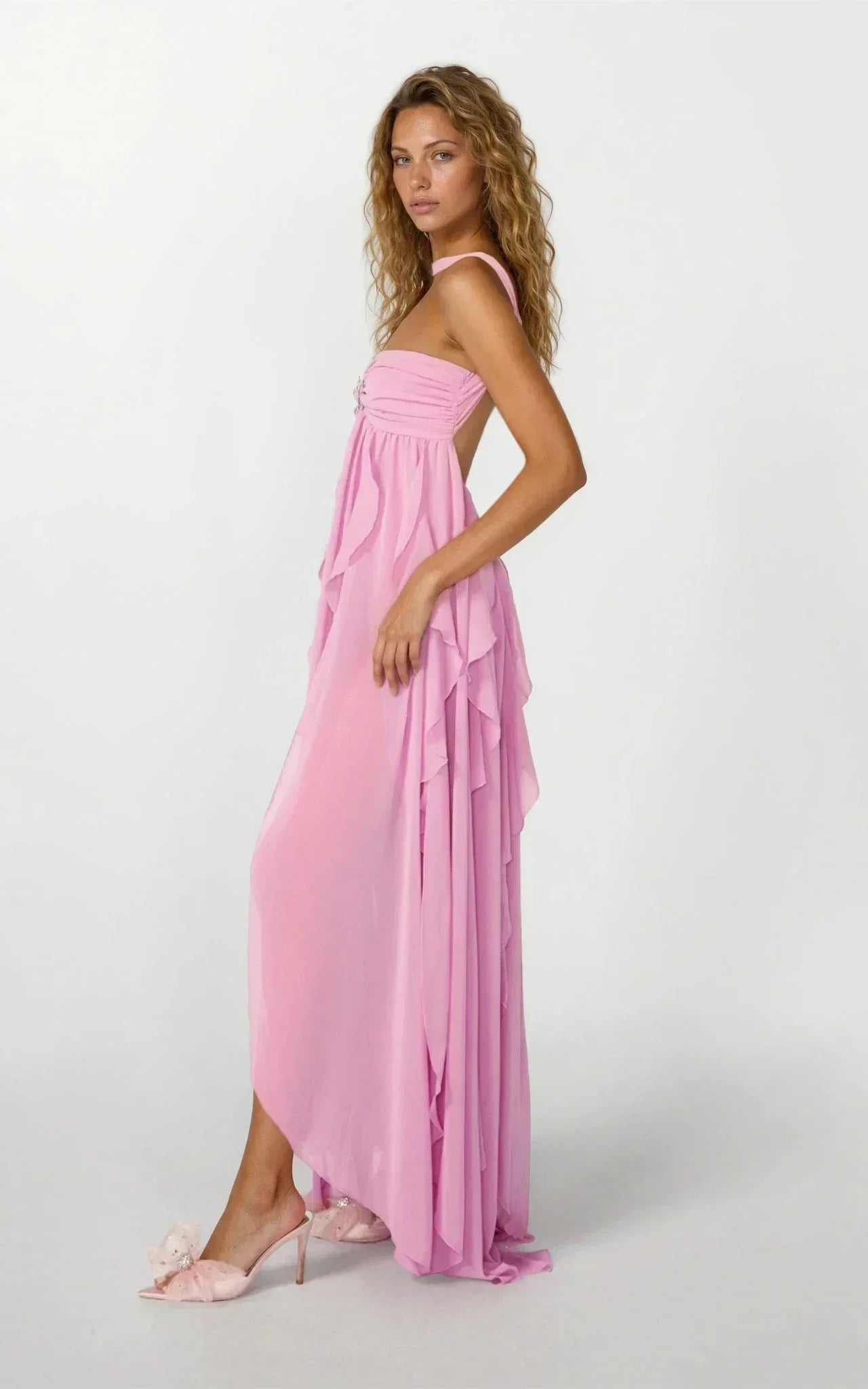Blythe - Women's Ruffle Evening Maxi Dress - photo 12