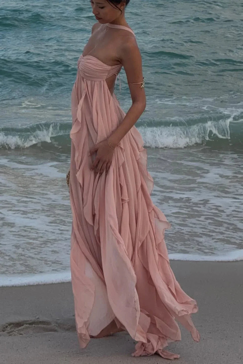 Blythe - Women's Ruffle Evening Maxi Dress - photo 2