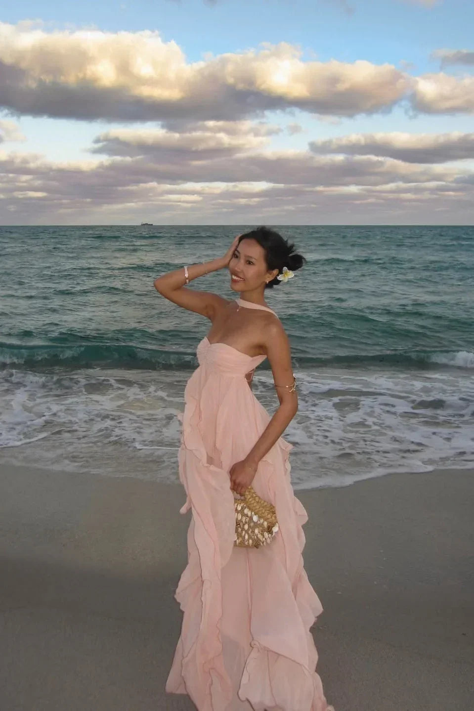 Blythe - Women's Ruffle Evening Maxi Dress - photo 5